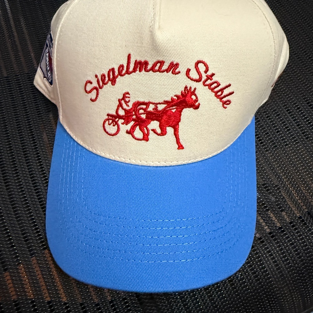 Siegelman Stable Blue and Cream Hat rangers centential